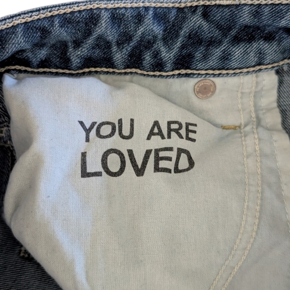 AMO Denim "The Babe" Jeans with Piping High Rise Straight Leg – Dark Vintage 30 - Picture 11 of 11